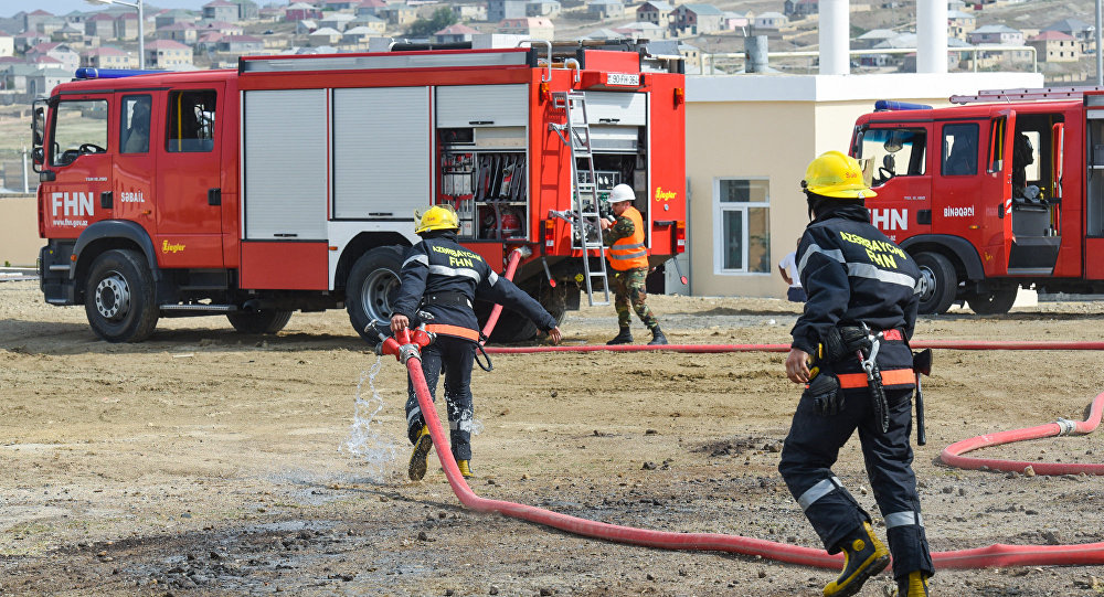 Sumqayıtda çoxmərtəbəli yaşayış binasındakı yanğın söndürüldü - YENİLƏNDİ