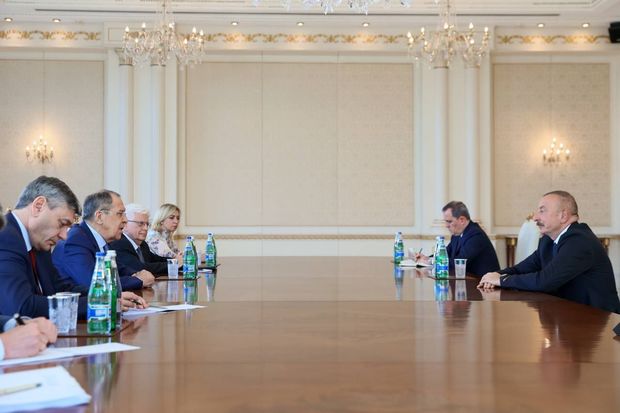 Prezident Sergey Lavrovu qəbul etdi - FOTO