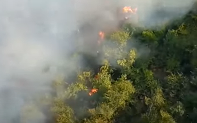 Şahdağ Milli Parkında yanğın: helikopterlər cəlb olundu - VİDEO