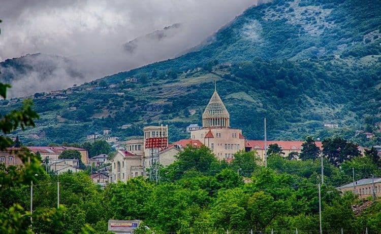 Xankəndidə güclü partlayış oldu - FOTOLAR