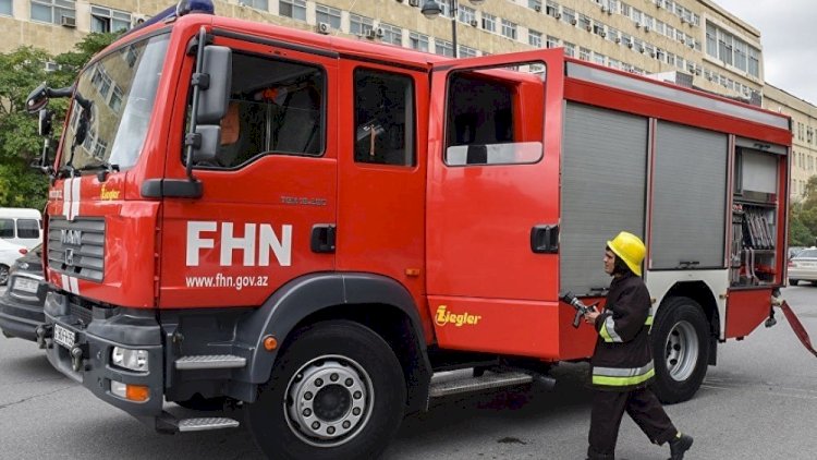 Bakıda binada güclü YANĞIN