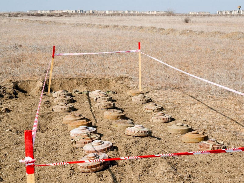 Azad olunmuş ərazilərdə aşkarlanan minaların sayı açıqlandı