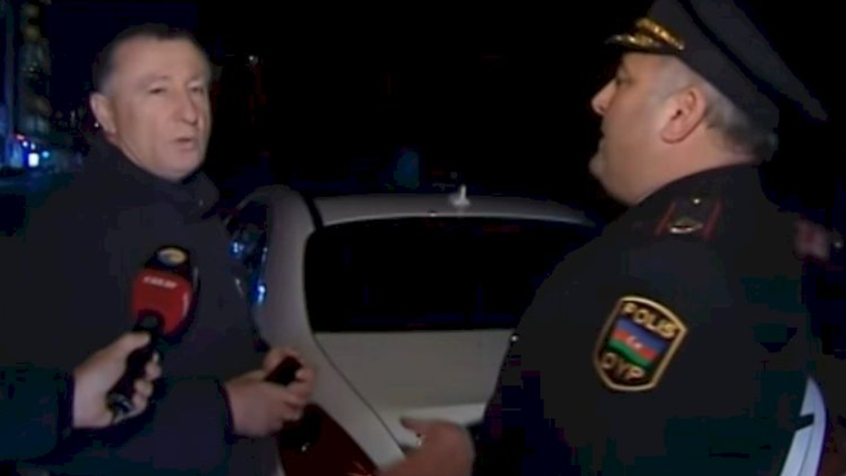 Millət vəkili sürücülük vəsiqəsi olmadan avtomobil idarə etdi: Polis saxladı, mübahisə düşdü - VİDEO