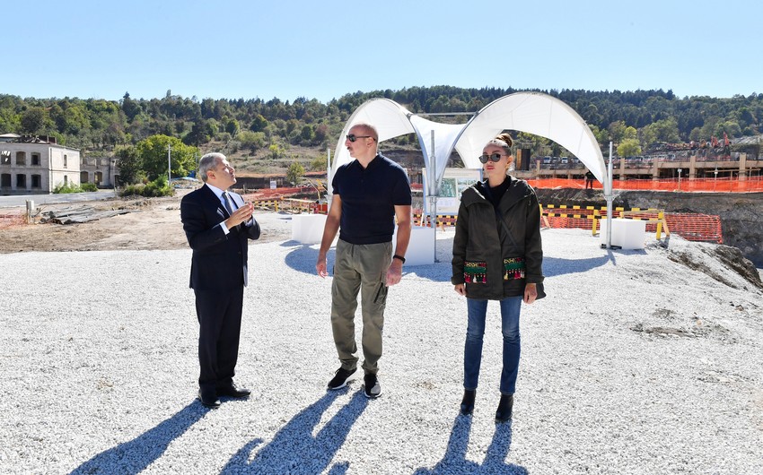Prezident və birinci xanım Şuşada - FOTOLAR