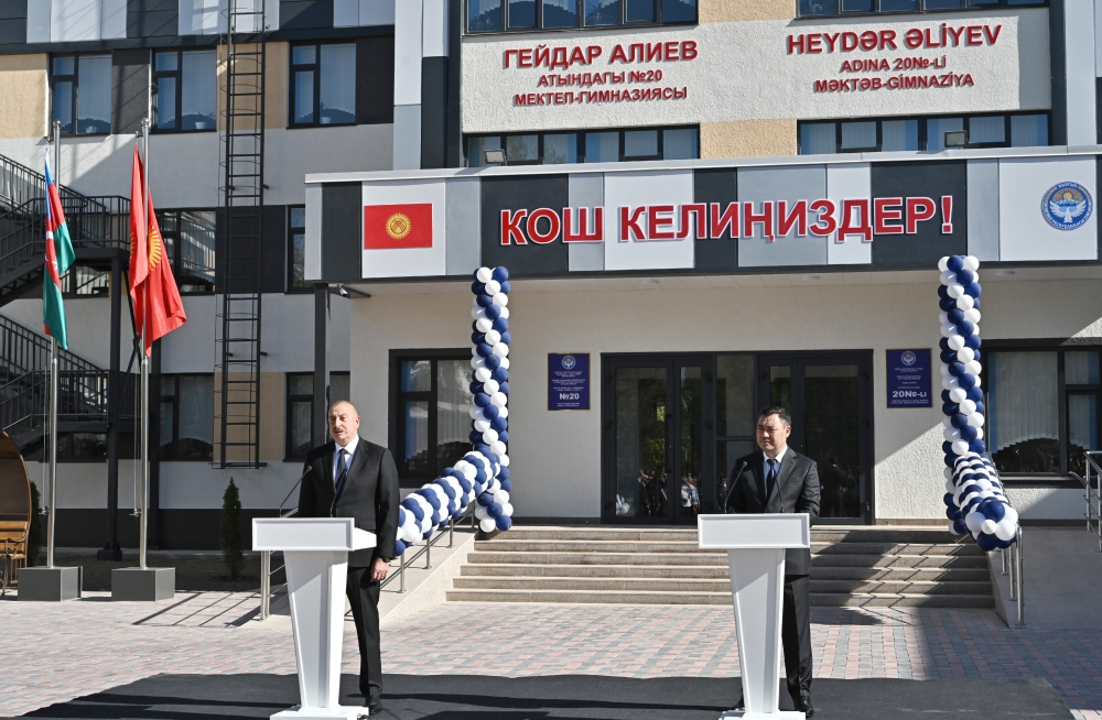 Heydər Əliyev adına Məktəb-Gimnaziya təhsil-tərbiyə kompleksinin açılışı oldu - YENİLƏNDİ + FOTOLAR