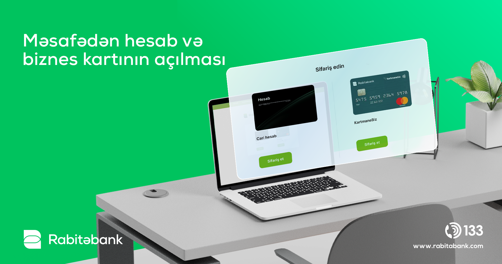 Rabitəbank müştəriləri banka getmədən hesab aça biləcəklər!