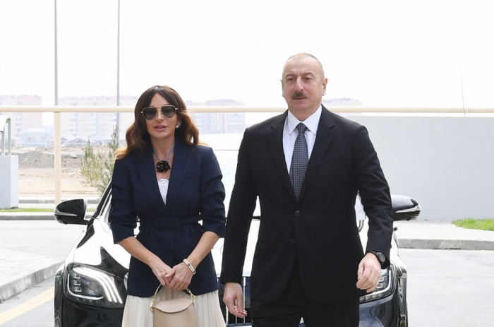 Prezidentlə xanımı Cəbrayıl və Qubadlıya getdi