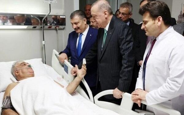 Ərdoğan Yıldırım və Ayrımı xəstəxanada ziyarət etdi