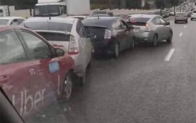 Bakıda 4 “Prius” toqquşdu - FOTO