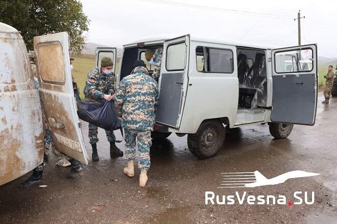 Erməni hərbçilərinin meyitləri təhvil verildi