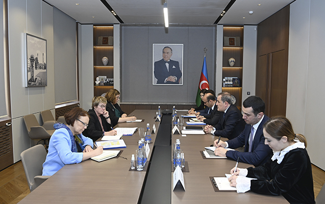 Ceyhun Bayramov Finlandiya XİN rəsmisini qəbul edib