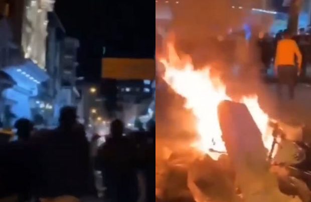 İranda etirazçılar repressiv qüvvələri meydandan qovdu - VİDEO