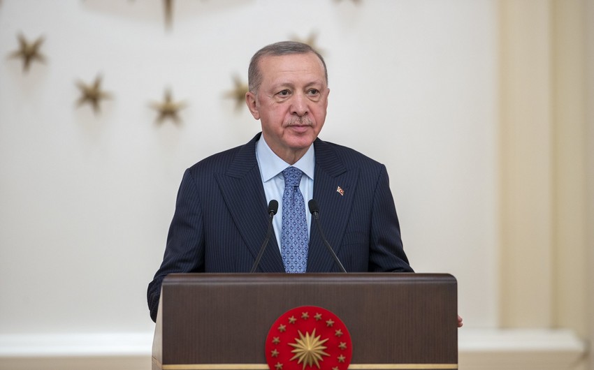 Ərdoğana Türk Dünyasının Ali Ordeni təqdim edildi