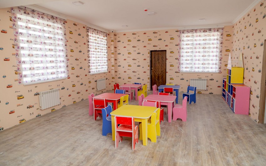 Oğuzda körpələr evi-uşaq bağçası istifadəyə verildi