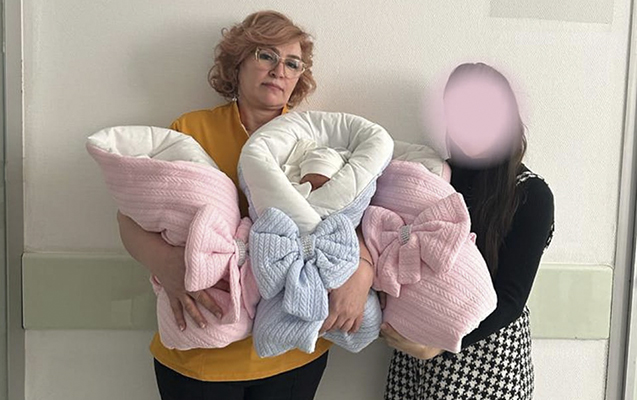 Bakıda üçəm doğuldu