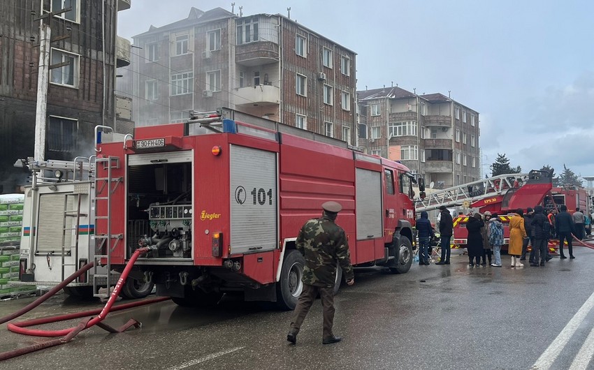Abşeronda yaşayış binasındakı yanğın məhdudlaşdırıldı - VİDEO