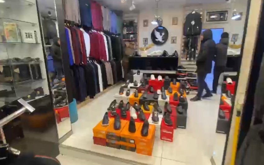 FHN Bakıda geyim mağazasını bağladı - VİDEO