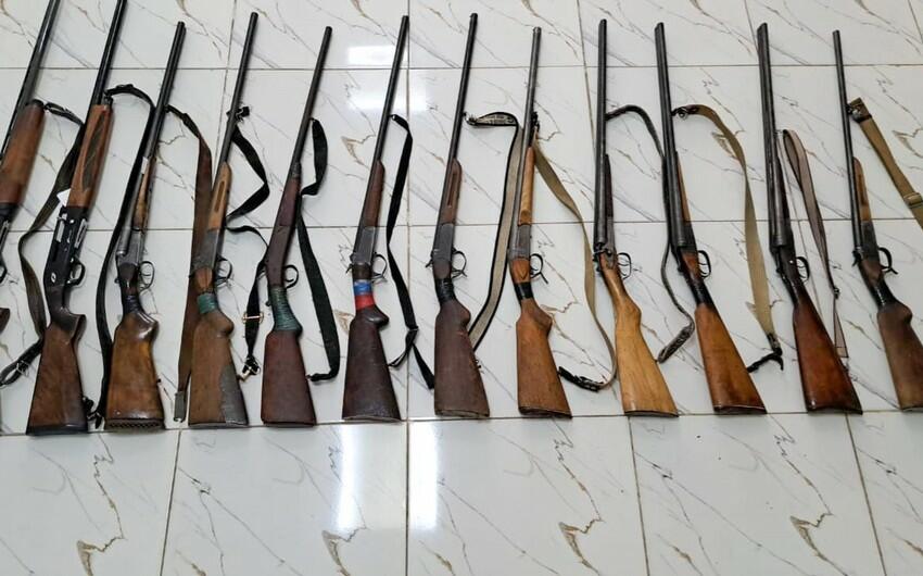 Astara sakinlərindən qanunsuz odlu silahlar götürüldü