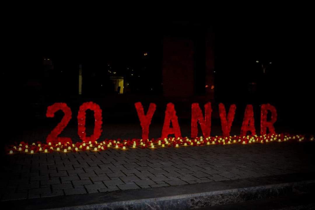 İsmayıllıda 20 Yanvar şəhidlərinin xatirəsi belə anıldı - FOTOLAR