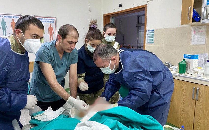 Azərbaycanın hərbi tibb personalı Kahramanmaraşda fəaliyyətə başladı - FOTO