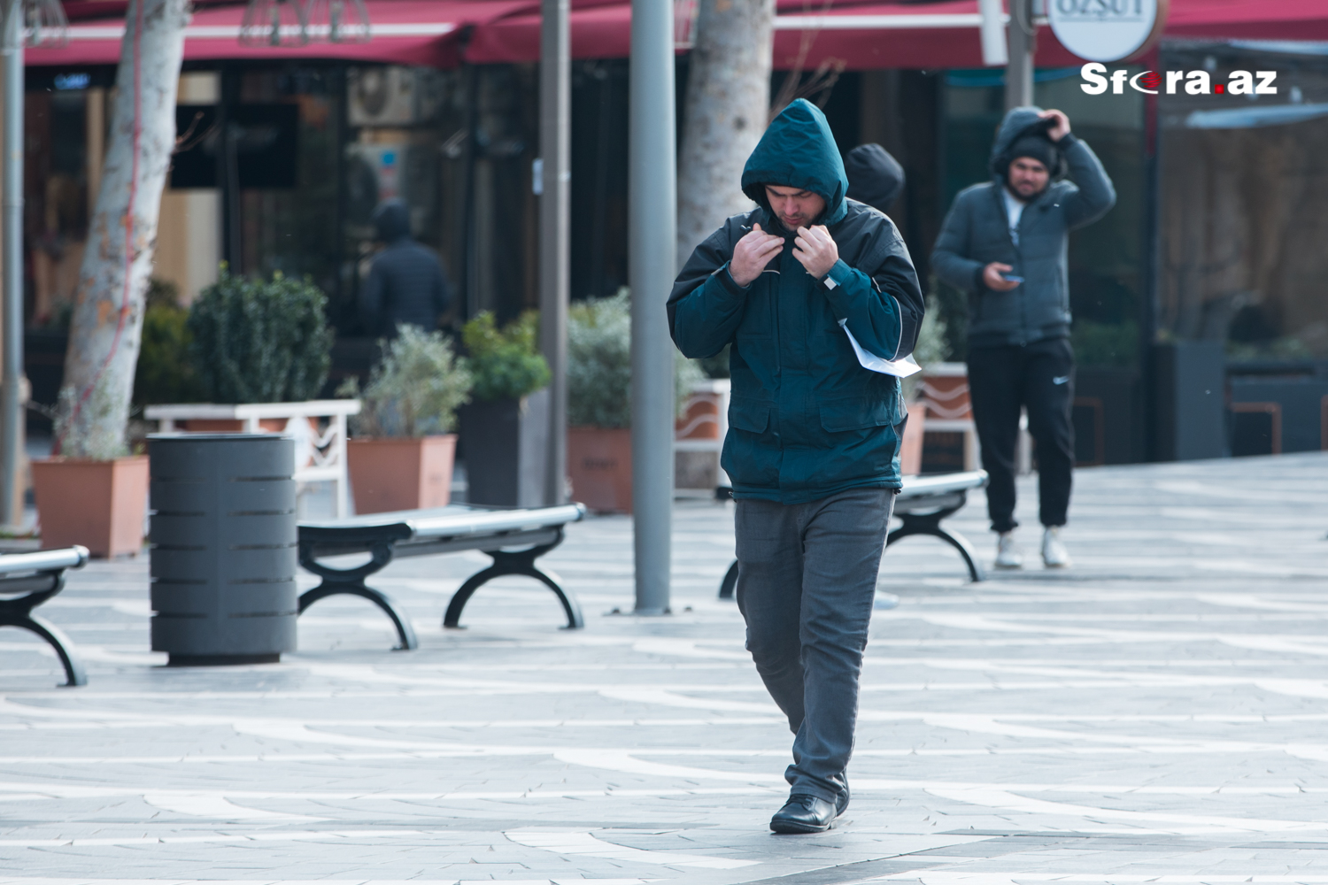 Soyuq günlərin Bakı mənzərəsi - FOTOREPORTAJ