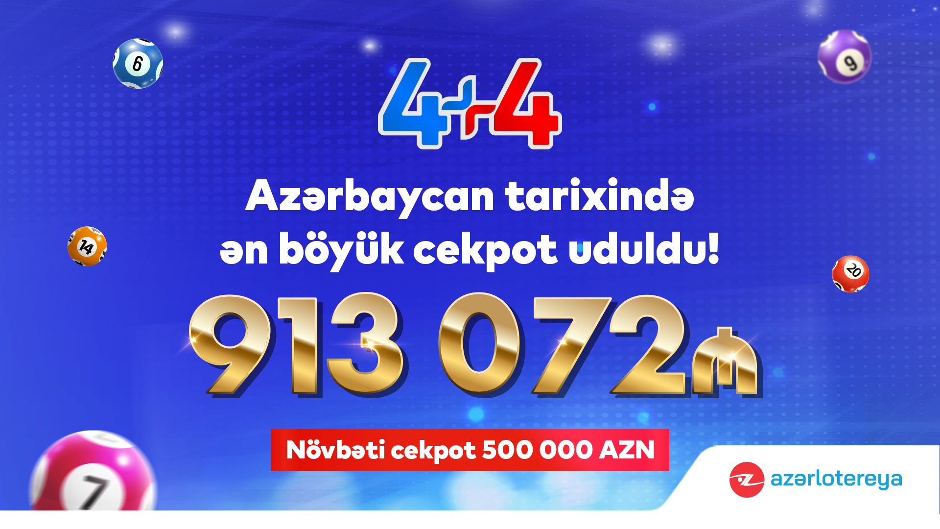 Azərbaycanda 913 000 manatlıq cekpot uduldu - Tarixi uduş