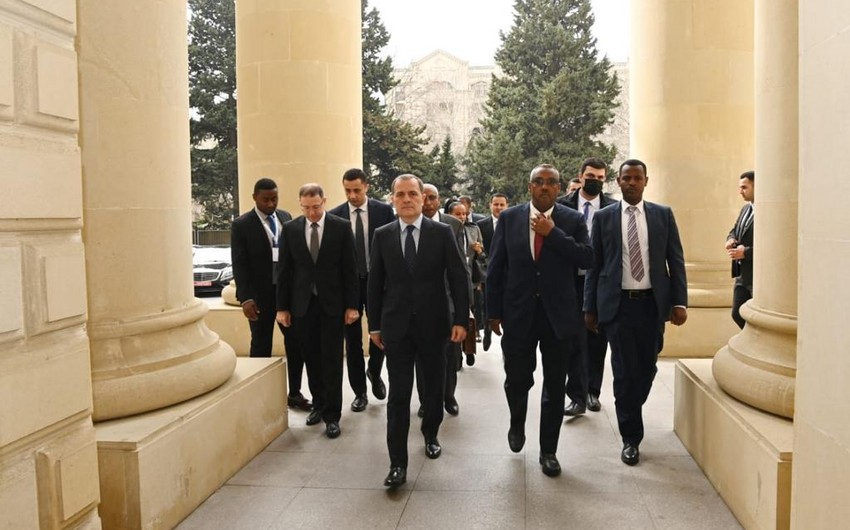 Efiopiyanın Baş nazirinin müavini Azərbaycana gəlib - FOTOLAR