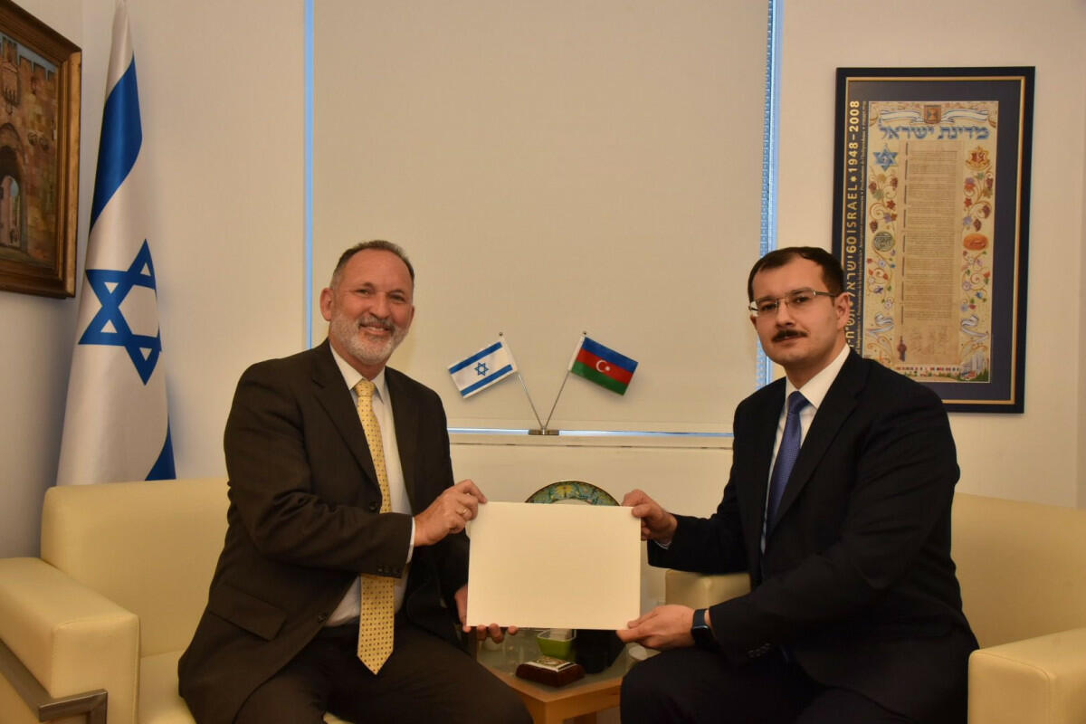 Azərbaycanlı diplomat İsrail XİN-ə etimadnamə təqdim etdi