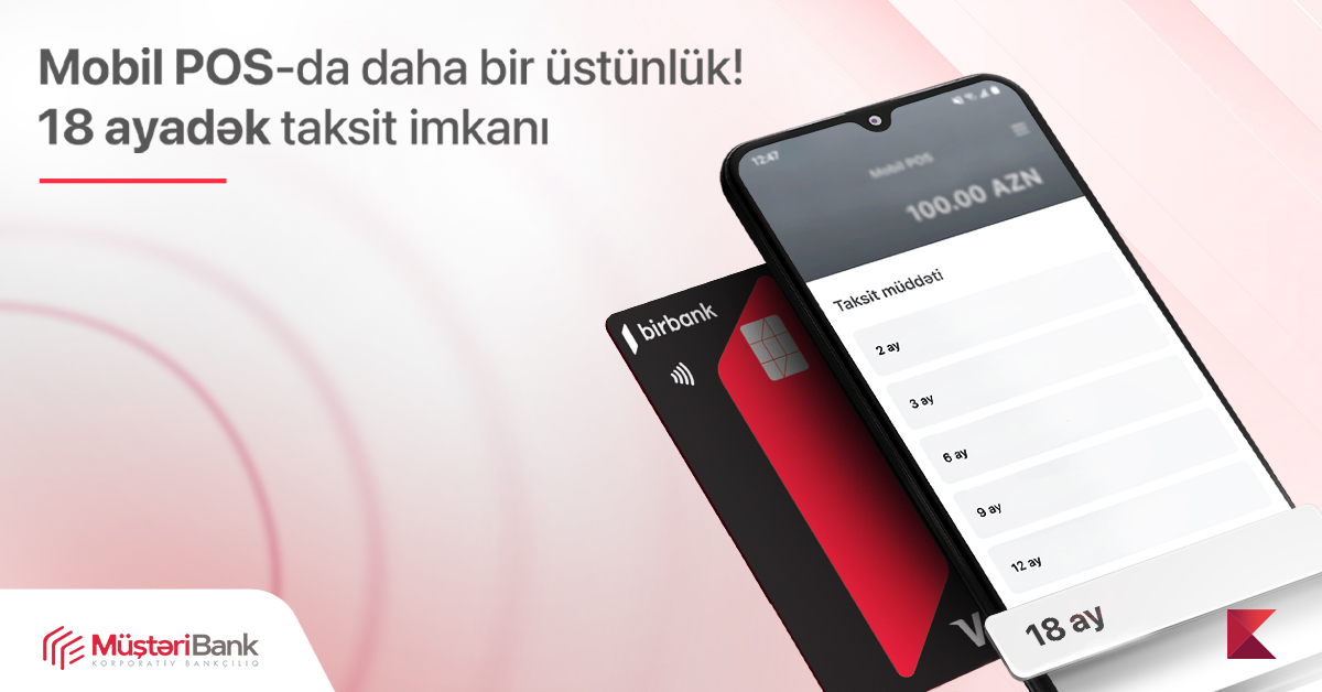 Kapital Bank-ın Mobil-POS xidmətinə yeni taksit funksiyası əlavə olundu