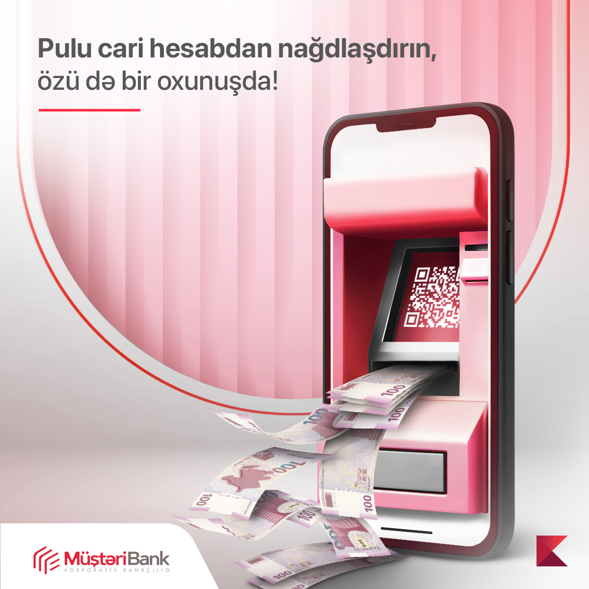 Kapital Bank QR nağdlaşma xidmətini təqdim edir