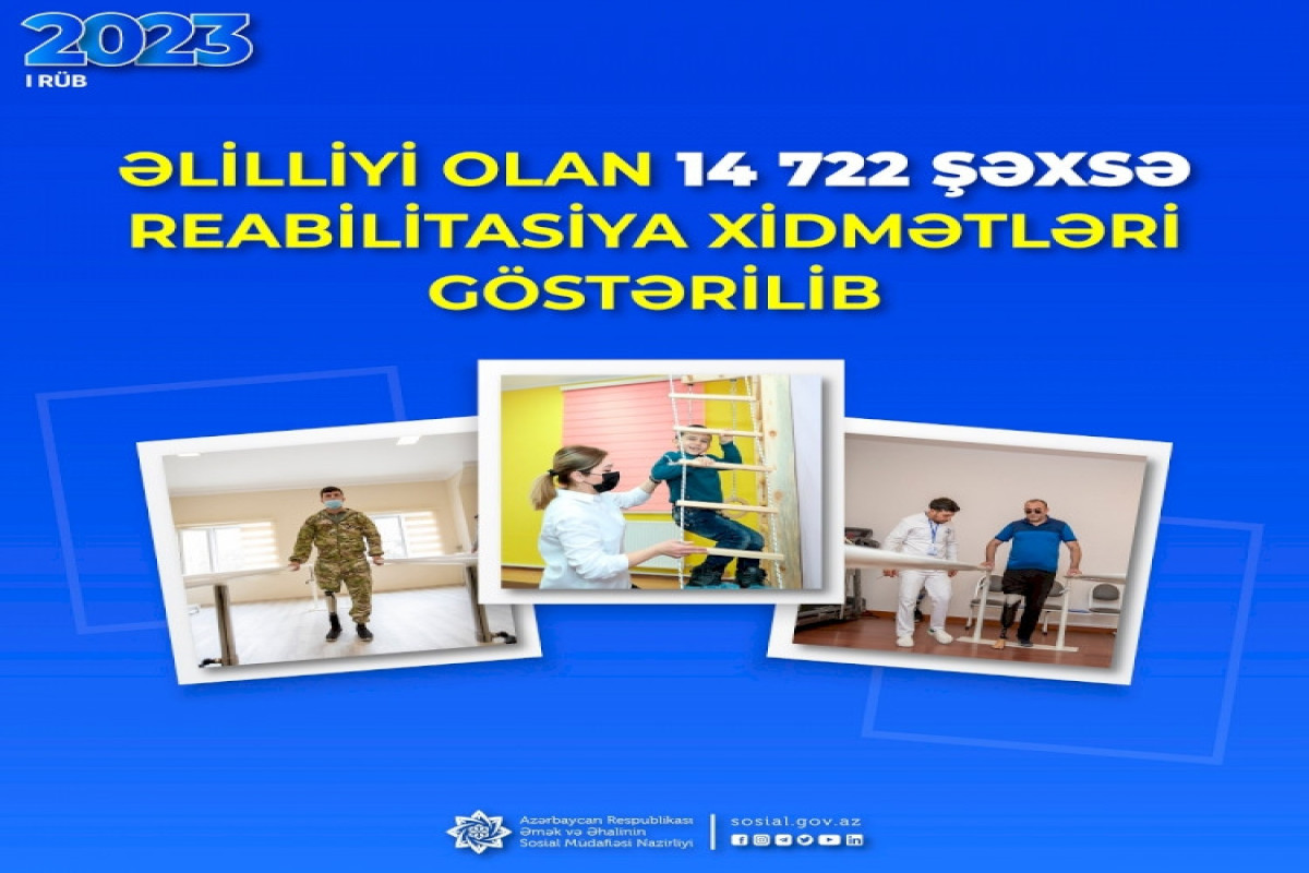 15 minə yaxın şəxsə reabilitasiya xidmətləri göstərilib