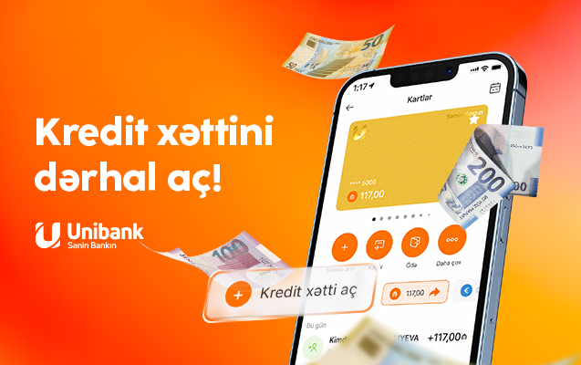 Bir neçə saniyə ərzində UCard-da kredit xətti