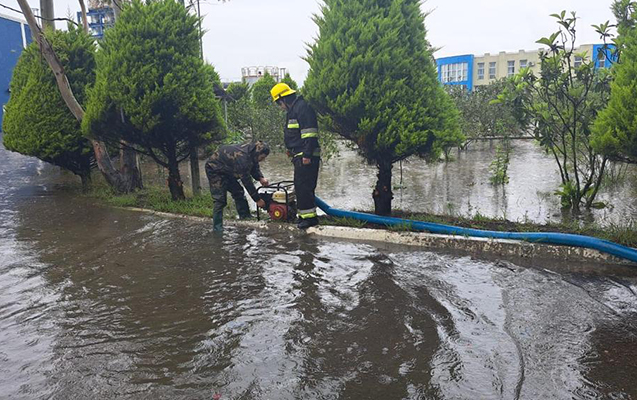 Astarada elektrik stansiyasını su basdı - VİDEO + FOTOLAR