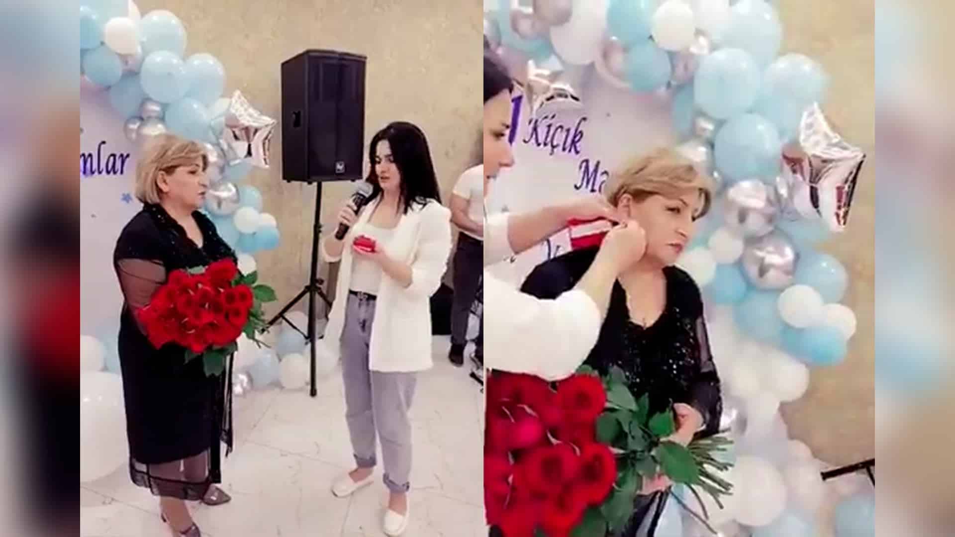 Qızıl hədiyyə olunan müəllim bu tanınmış şəxsin anası imiş - Aktyor AÇIQLADI