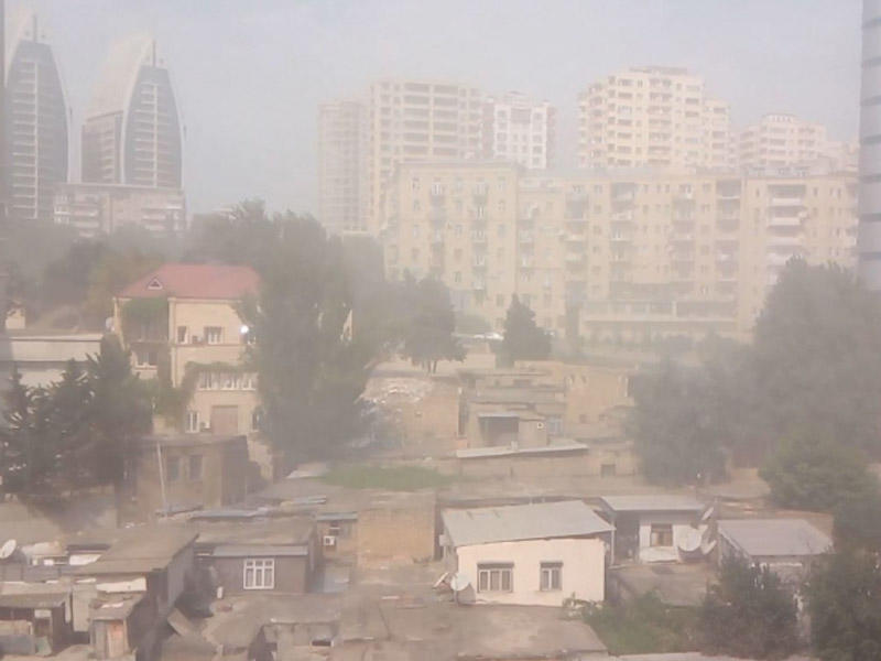 Bakıda havada tozun miqdarı normadan yüksəkdir