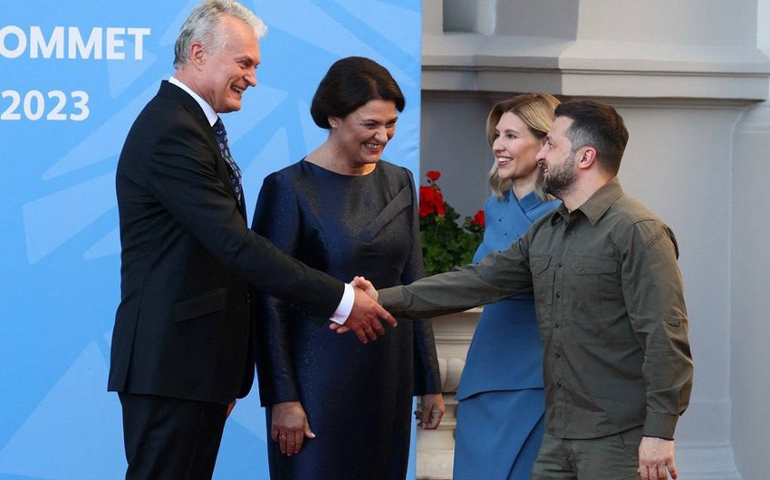 Litva Prezidenti Ukraynaya getdi