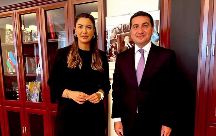 Fulya Öztürk Hikmət Hacıyevlə görüşüb - FOTO