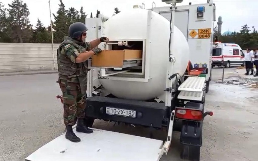 Bakıda əl qumbarası tapıldı - FOTO