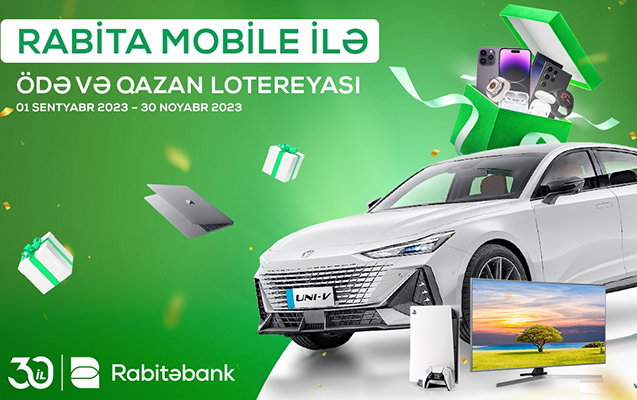 Rabitəbank “Rabita Mobile ilə ödə və qazan” lotereyasına start verir