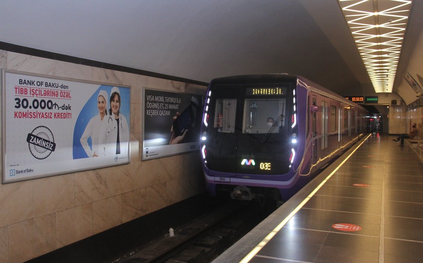 Bakı metrosu ötən ay 14,3 milyon sərnişin daşıyıb