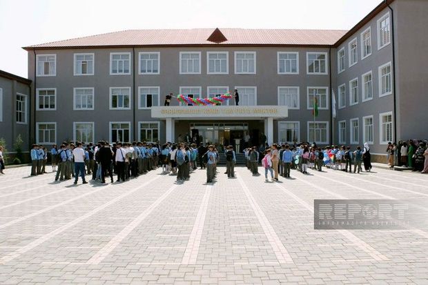 Heydər Əliyev Fondunun Cəlilabadda inşa etdiyi yeni məktəb binası istifadəyə verilib - FOTO