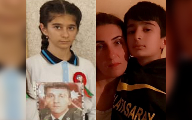 Hacıqabulda yanaraq ölən ana və övladlarının FOTOSU