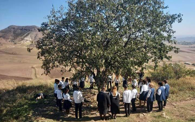 Azərbaycanda şagirdlər pirə APARILDI - FOTO 