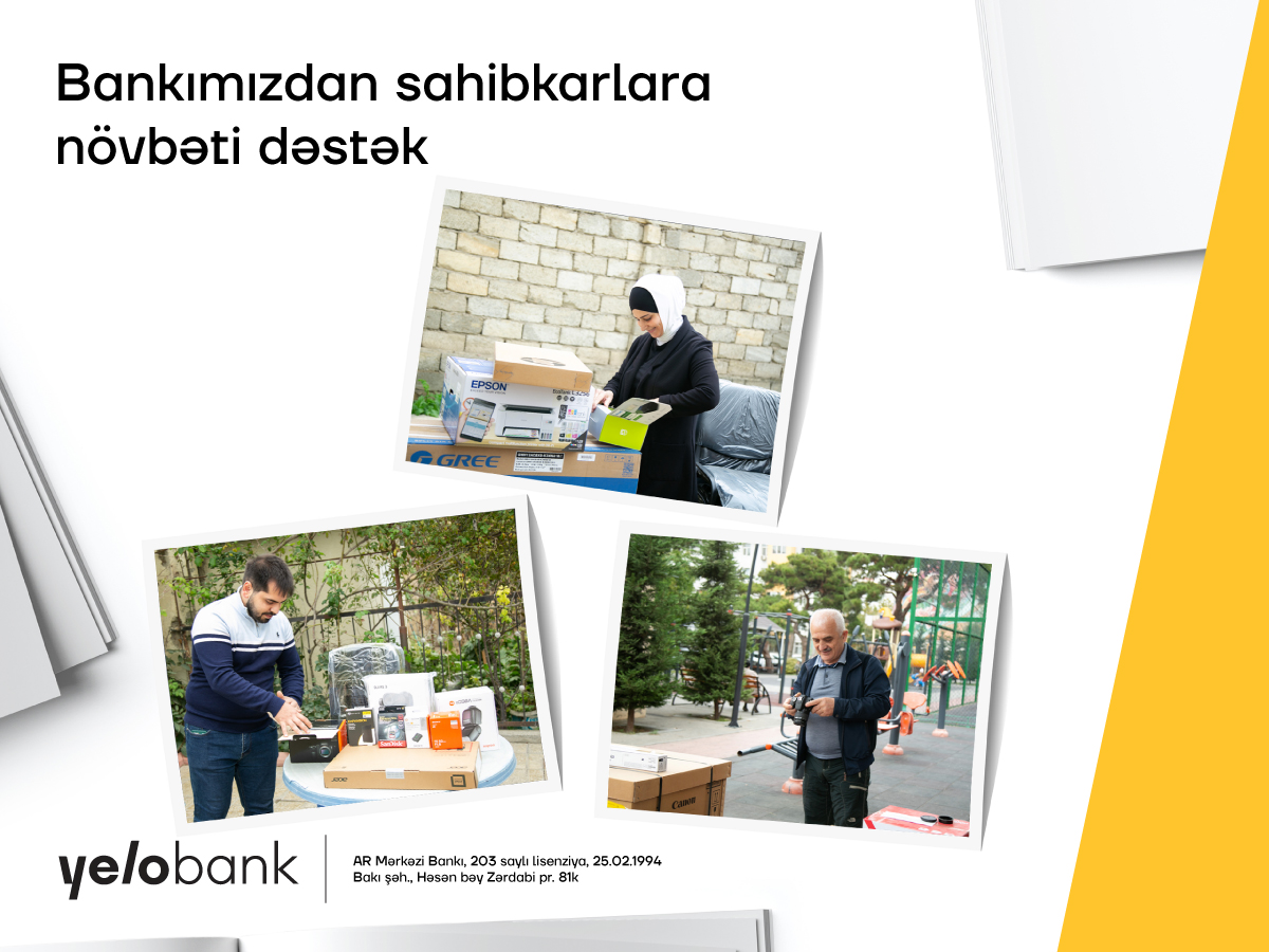 Yelo Bank fərdi sahibkarlara dəstəyini davam etdirir