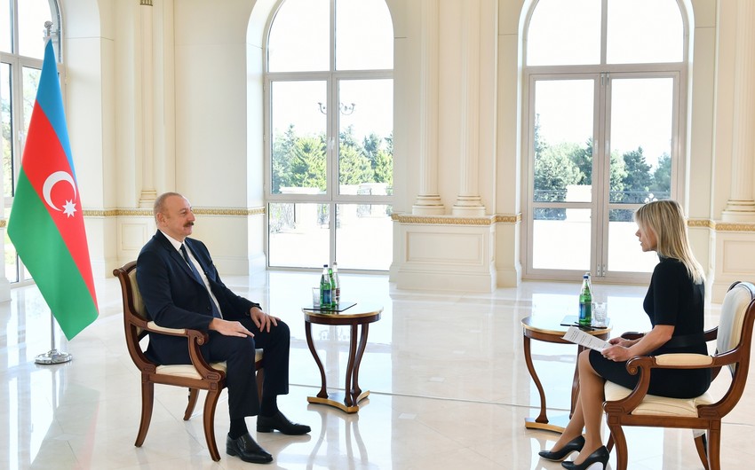 Prezident “Euronews”a müsahibə verib - YENİLƏNDİ + FOTO