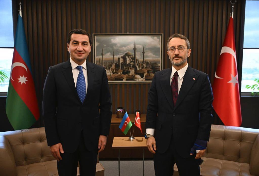 Hikmət Hacıyev Türkiyədə Fəxrəddin Altunla görüşdü - FOTO
