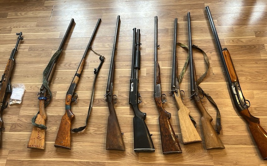 Şamaxıda 9 odlu silah polisə könüllü təhvil verildi