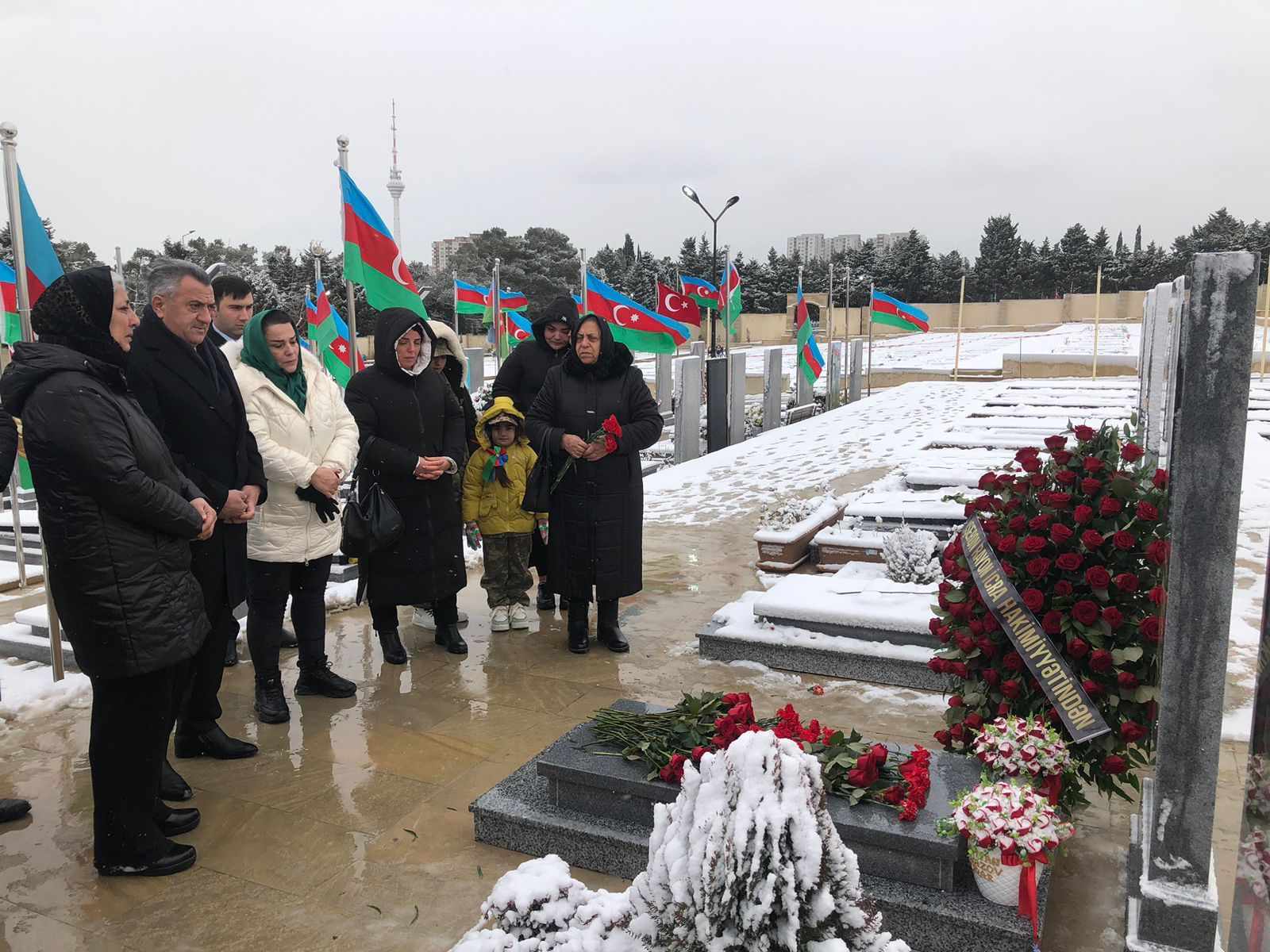 Abşeronda şəhid Vüqar Eyvazov 35-ci doğum günündə yad edildi - FOTOLAR