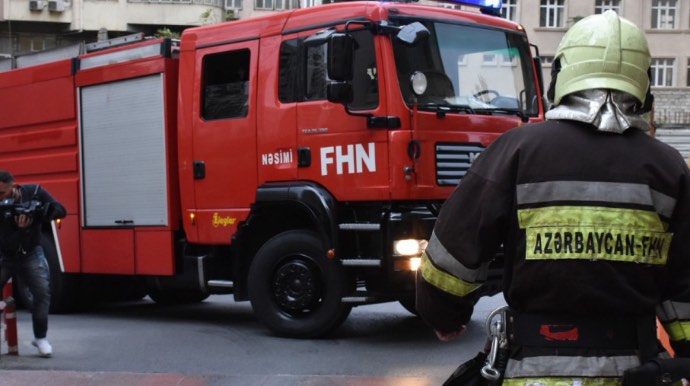 FHN Şəmkirdəki yanğınla bağlı daha bir məlumat yaydı - VİDEO