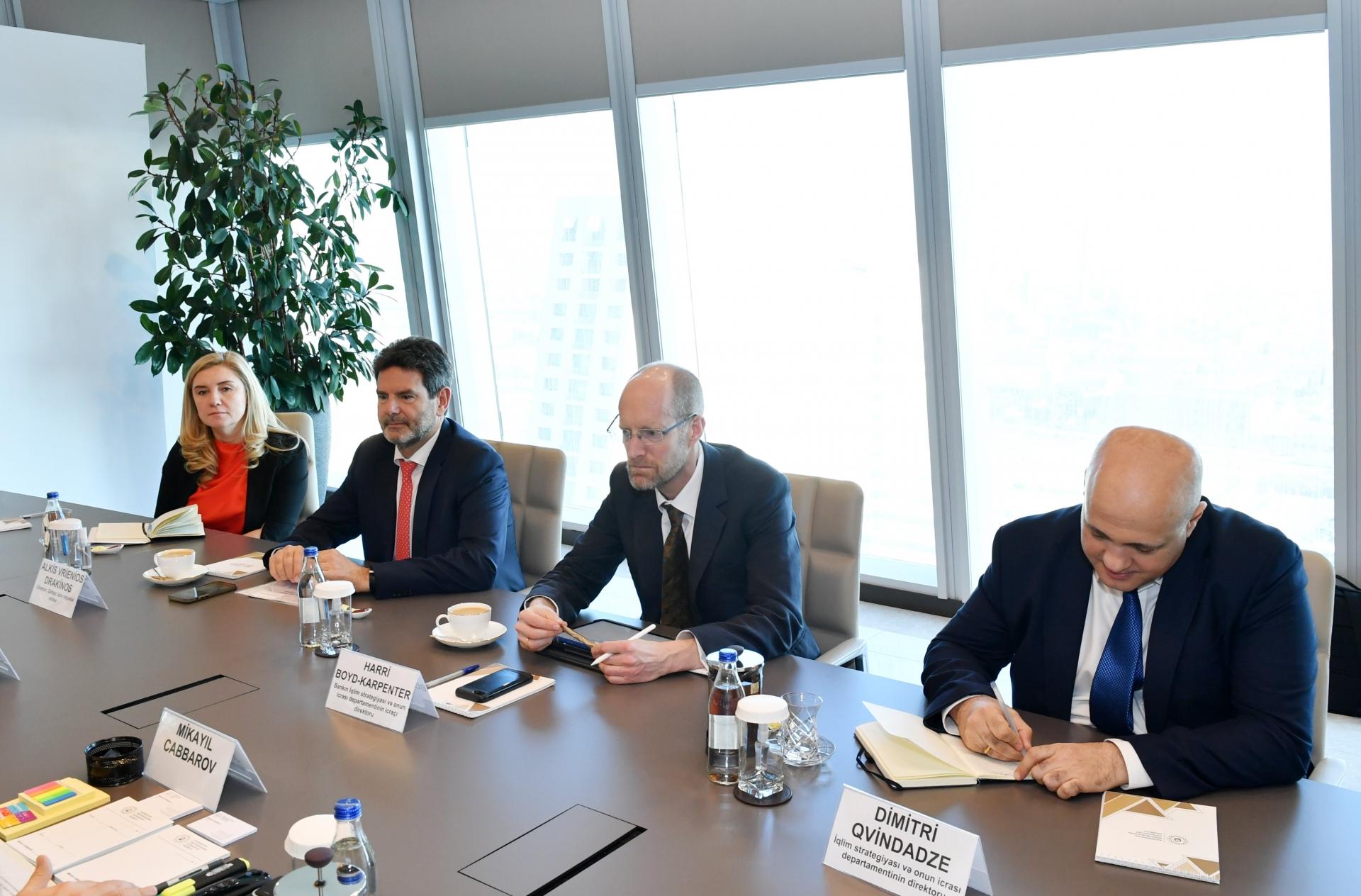 Azərbaycan və EBRD COP29 çərçivəsində əməkdaşlığı müzakirə etdi - FOTO